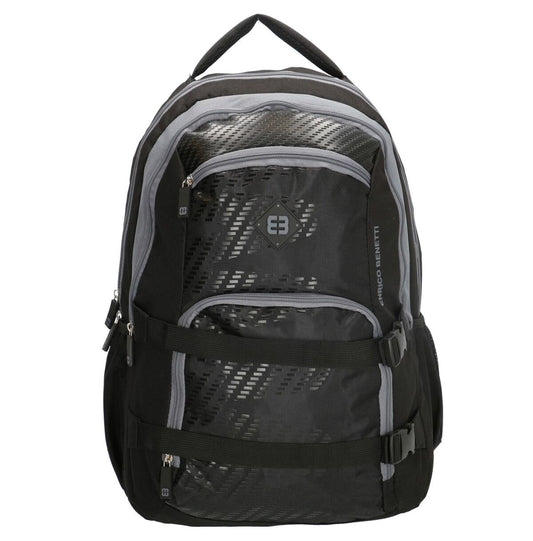 Enrico Benetti Natal Polyester 35 litres Backpack - Black & Grey