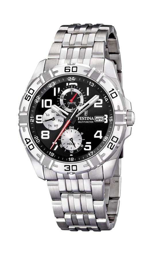 Festina Estuche Multi-function Analogue Men's Wrist Watch - Black F16494-2