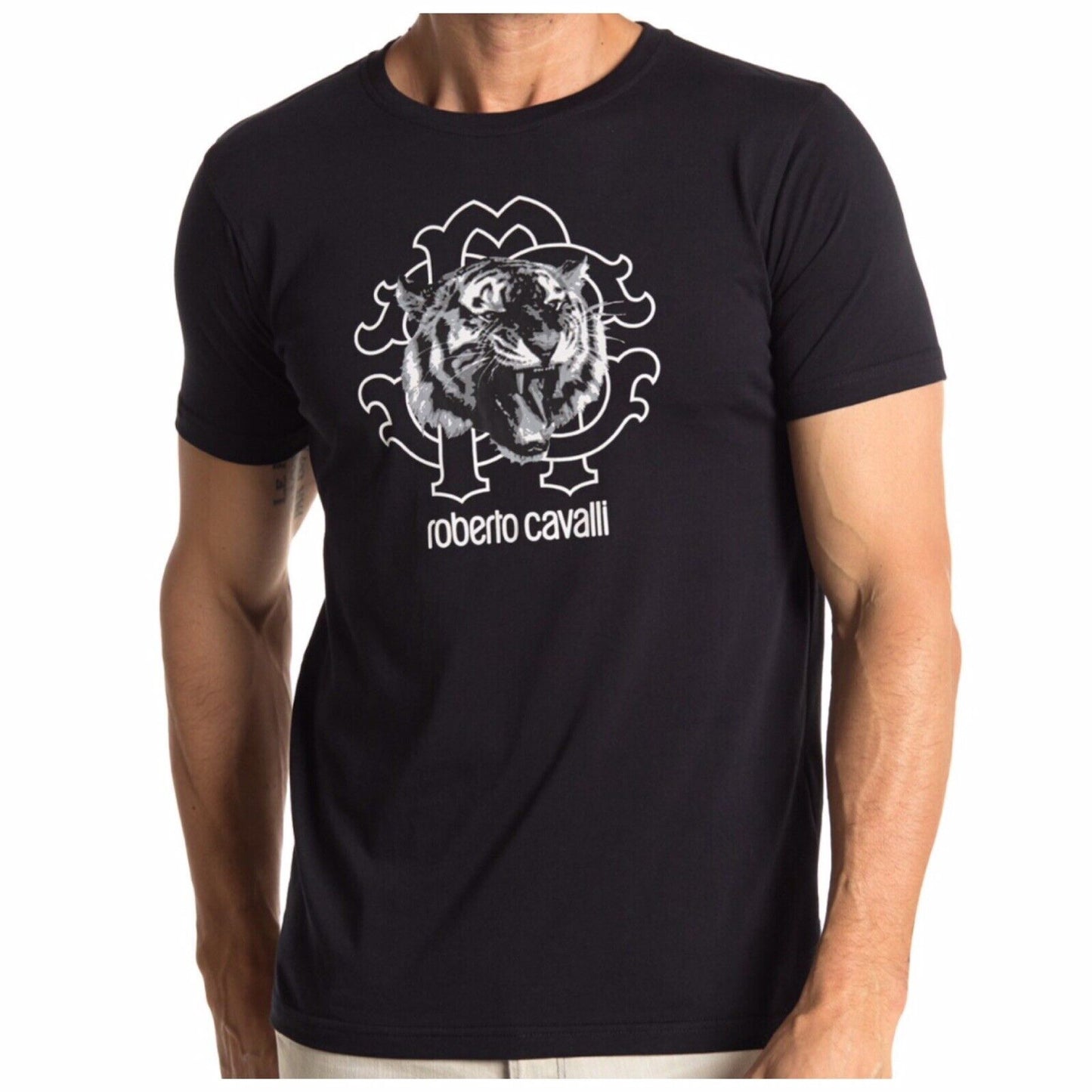 Roberto Cavalli Mens T-shirt - Black