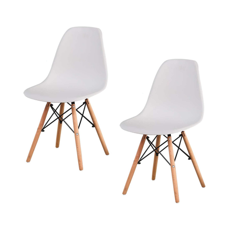 Turin Lifestyle Chair – White (Set of 2 Chairs)