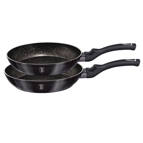 Berlinger Haus 2-Piece Non-Stick Marble Coating Cookware Set - Carbon Pro