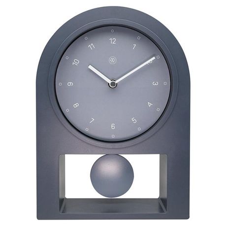 NeXtime 30cm Plastic "Swing Table" Table/Shelf Clock - Chique Grey