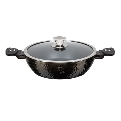 Berlinger Haus 24 cm Titan Coating Shallow Pot with Lid - Primal Gloss
