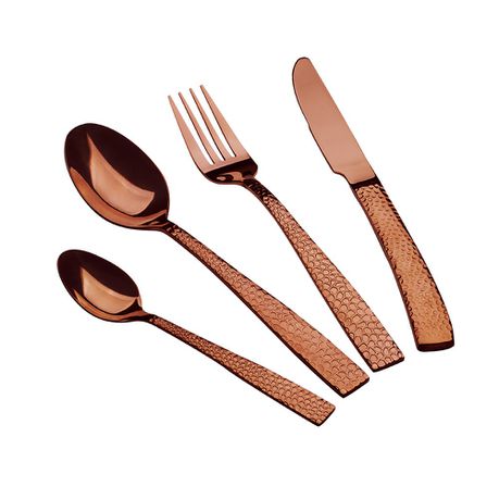 Berlinger Haus 24 Piece Stainless Steel Mirror Finish Cutlery Set - Rose Gold