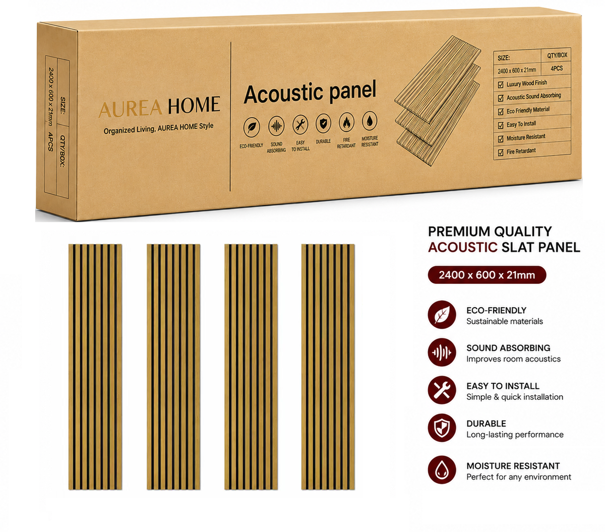 Aurea Home Acoustic Wall Panel