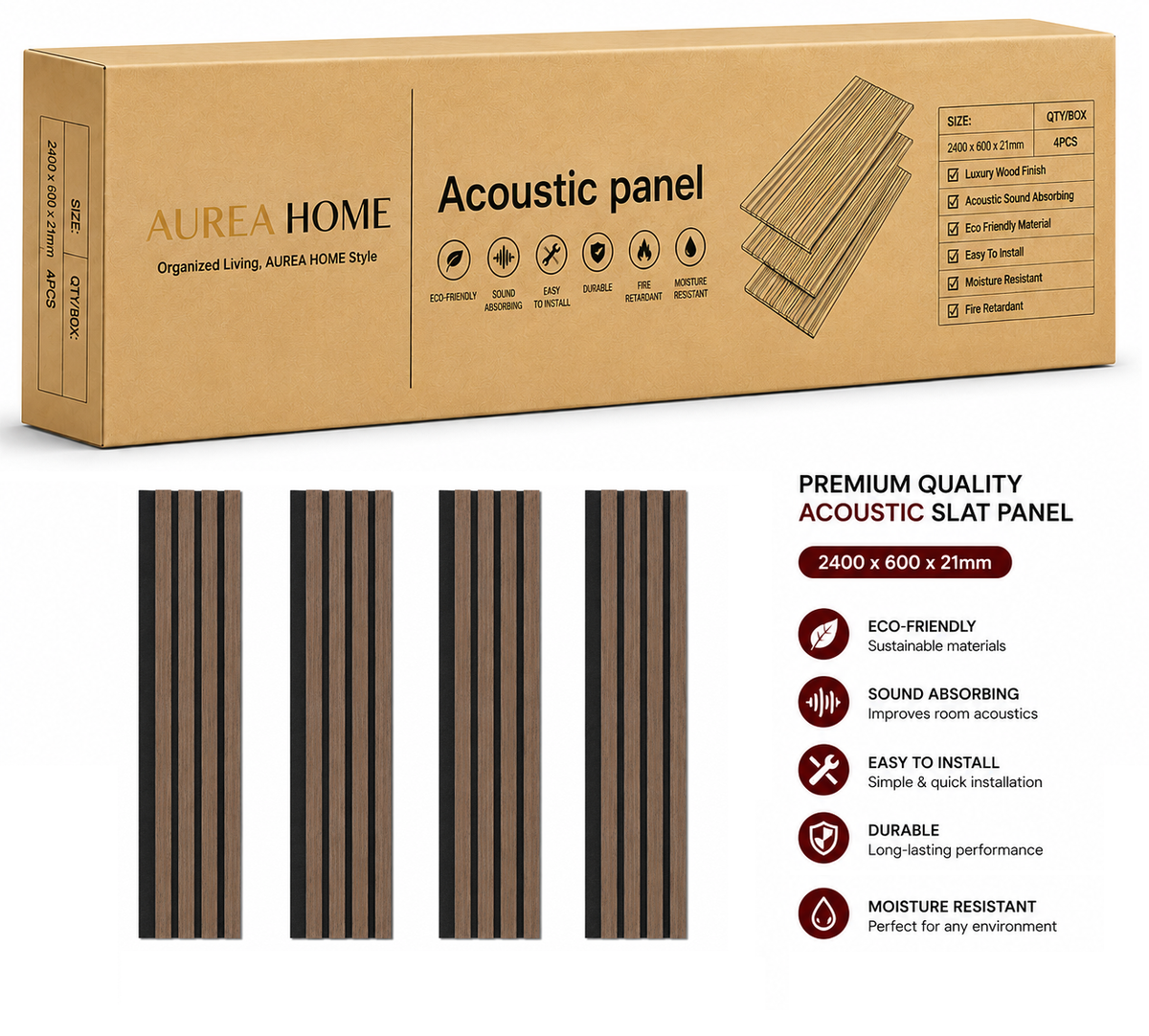 Aurea Home Acoustic Wall Panel