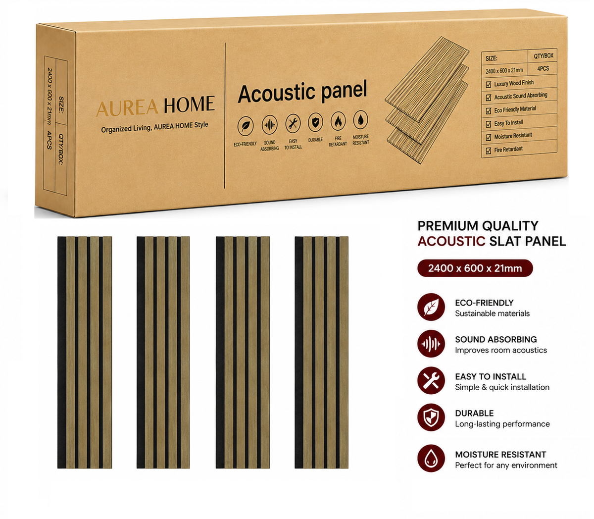 Aurea Home Acoustic Wall Panel