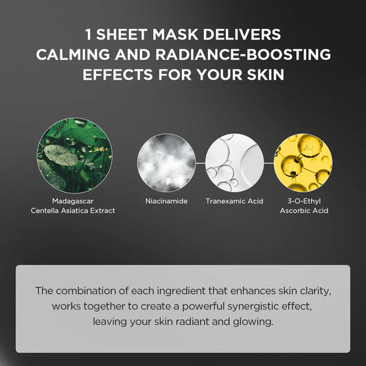[SKIN1004] Tone Brightening Glow Mask 25ml (Pack of 5)