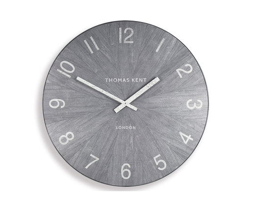 Thomas Kent 76cm Wharf Limestone Open Face Round Wall Clock - Grey