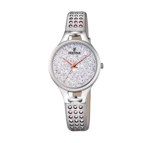 Festina Made Moiselle Analogue Ladies Wrist Watch - Silver F20407-1