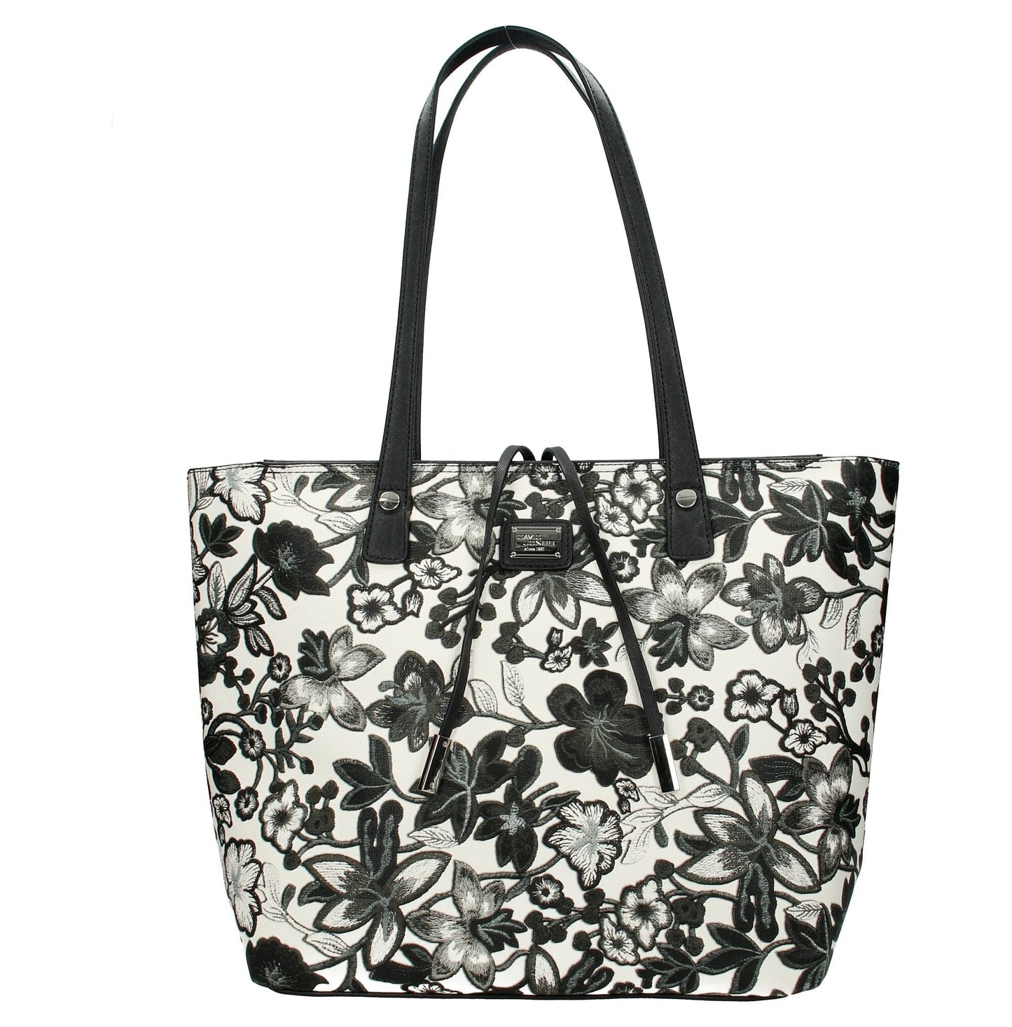 David Jones Paris Ladies Shopper/Tote Bag - Black & Grey
