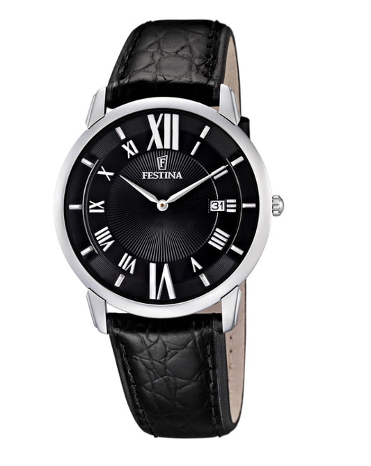Festina Correa Clasico Analogue Men's Wrist Watch with Leather Strap
