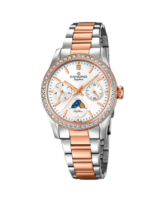 Candino Sapphire Swiss Made Ladies Stainless Steel Watch - Lady Casual Rose