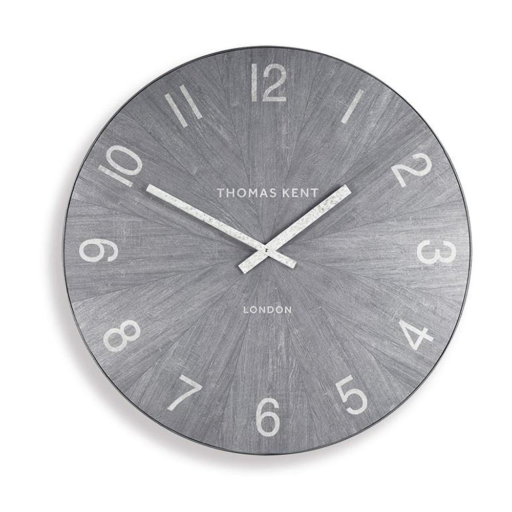 Thomas Kent 56cm Wharf Limestone Open Face Round Wall Clock - Grey
