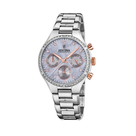 Festina Boyfriend Collection Analogue Ladies Wrist Watch - Silver F20401-3