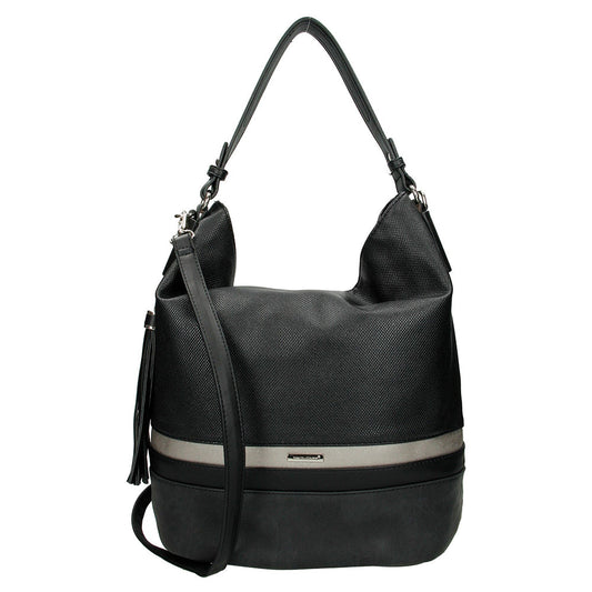 David Jones Paris Ladies Hobbos/Shoulder Bag - Black