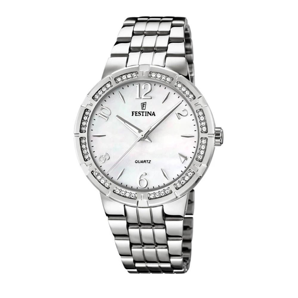 Festina Boyfriend Collection Analogue Ladies Wrist Watch - Silver F16703-1