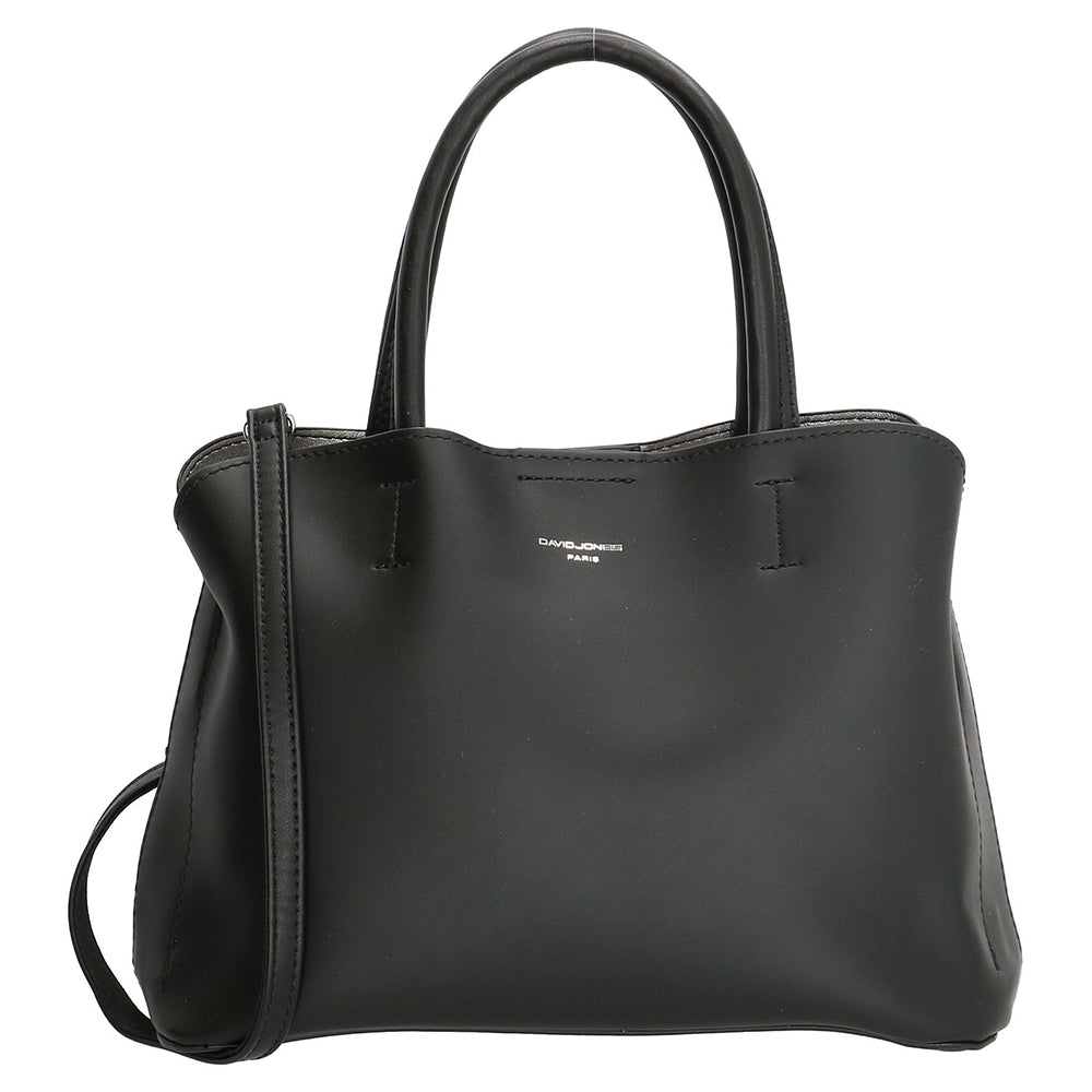 David Jones Paris Ladies PU Hand Bag - Black 3873
