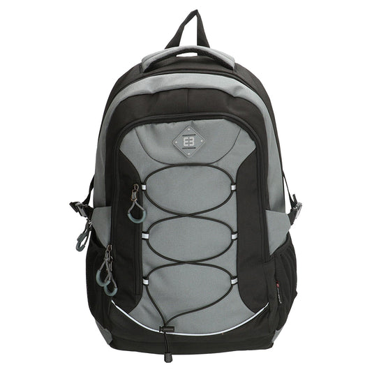 Enrico Benetti Barcelona Polyester 38 litres Backpack - Black & Grey