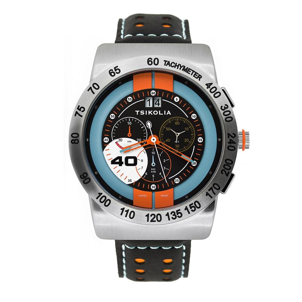 TSIKOLIA GT40 Limited Edition Swiss Made Men's Leather Watch