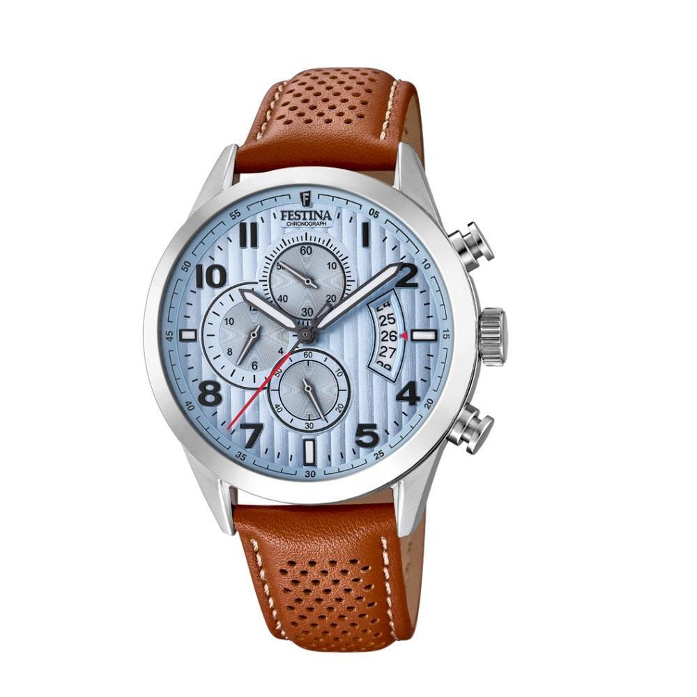 Festina Chrono Sport Analogue Men's Wrist Watch with Leather Strap F20271/4