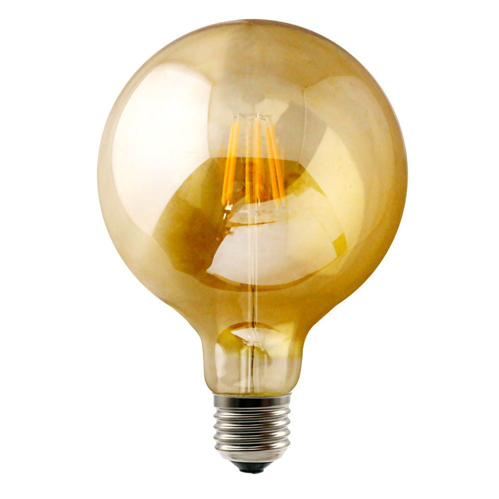 G125 6W E27 Filament Bulb - Brown