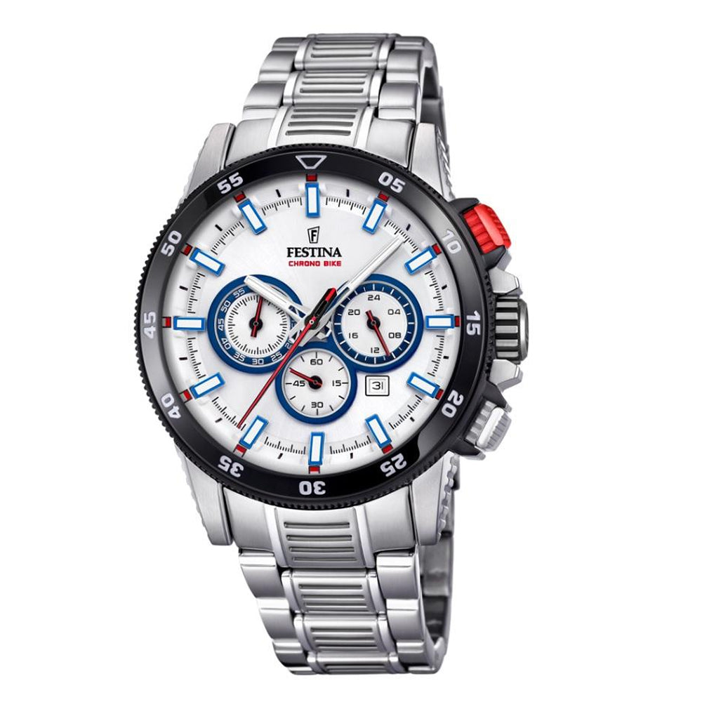 Festina Chrono Bike Analogue Men's Wrist Watch - White F20352/1