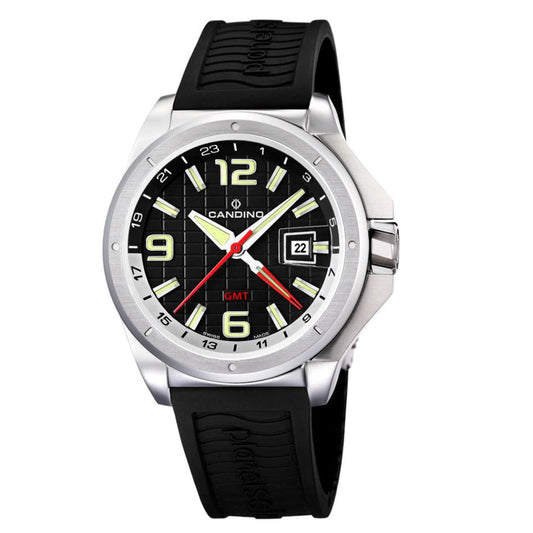 Candino Swiss Made Mens Watch - Solar Planet GMT Collection