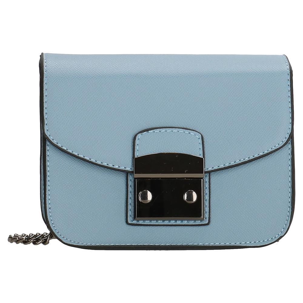 Charm London Canary Wharf Ladies PU Shoulder Bag - Light Blue